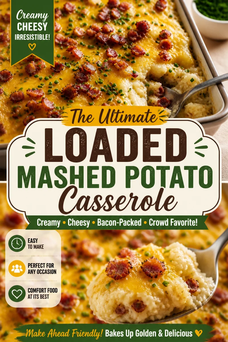 Easy Loaded Mashed Potatoes — Bacon Cheese Chive