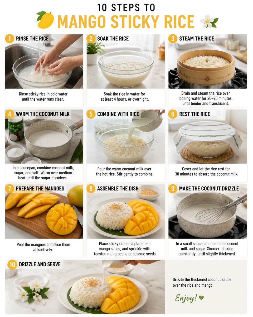 Easy Mango Sticky Rice — Thai Dessert