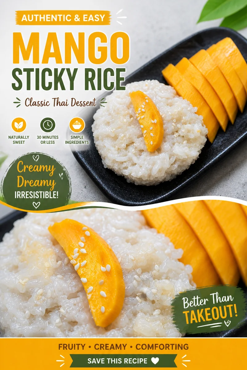 Easy Mango Sticky Rice — Thai Dessert