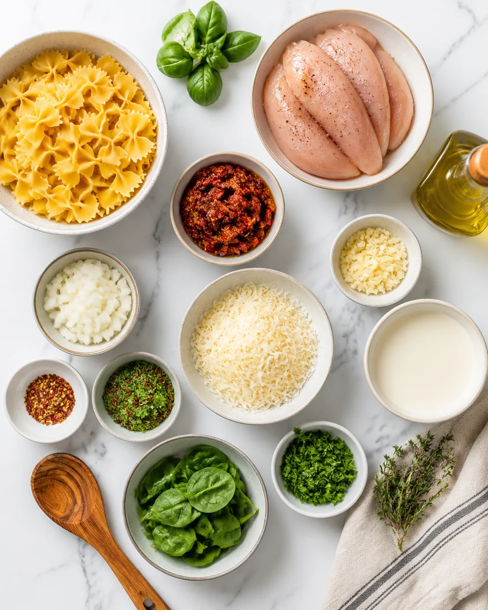 Easy Marry Me Chicken Pasta — Sun Dried Tomato Cream
