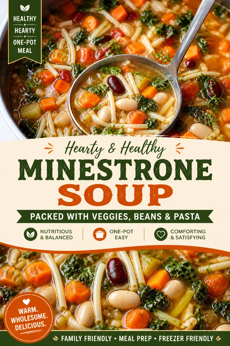 Easy Minestrone Soup — Italian Vegetable One Pot