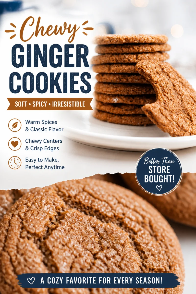 Easy Molasses Cookies — Soft Chewy Old Fashioned