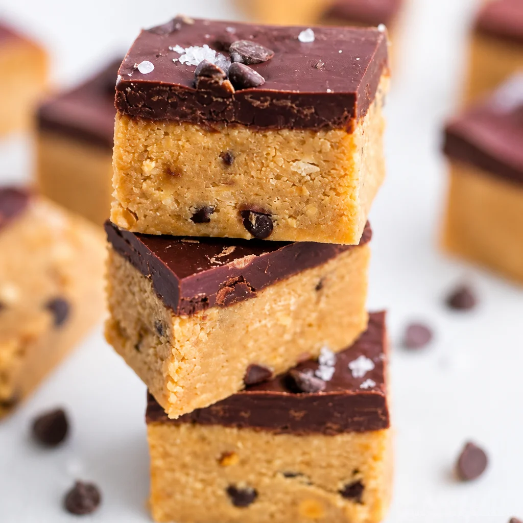 Delicious Easy No Bake Peanut Butter Bars with three simple ingredients