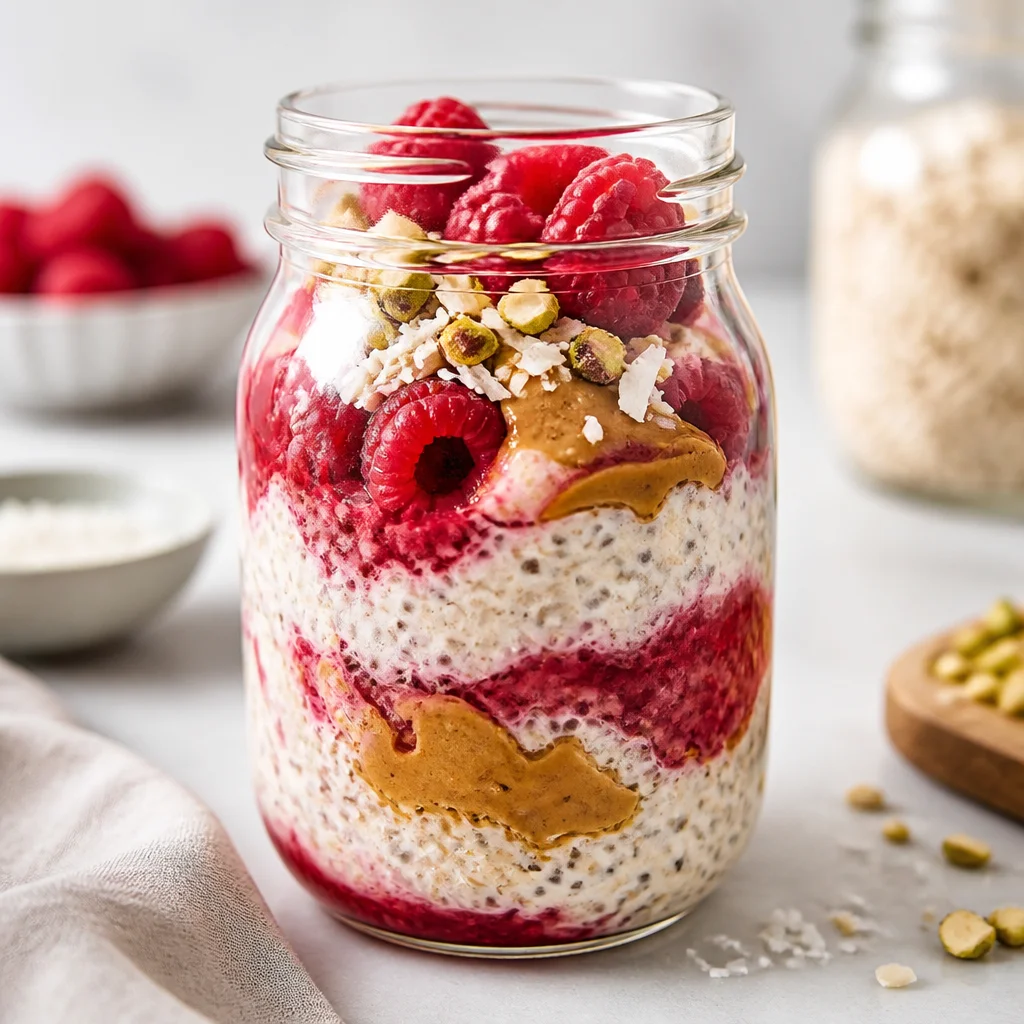 Delicious variety of Easy Overnight Oats in 5 unique flavors for a healthy breakfast.