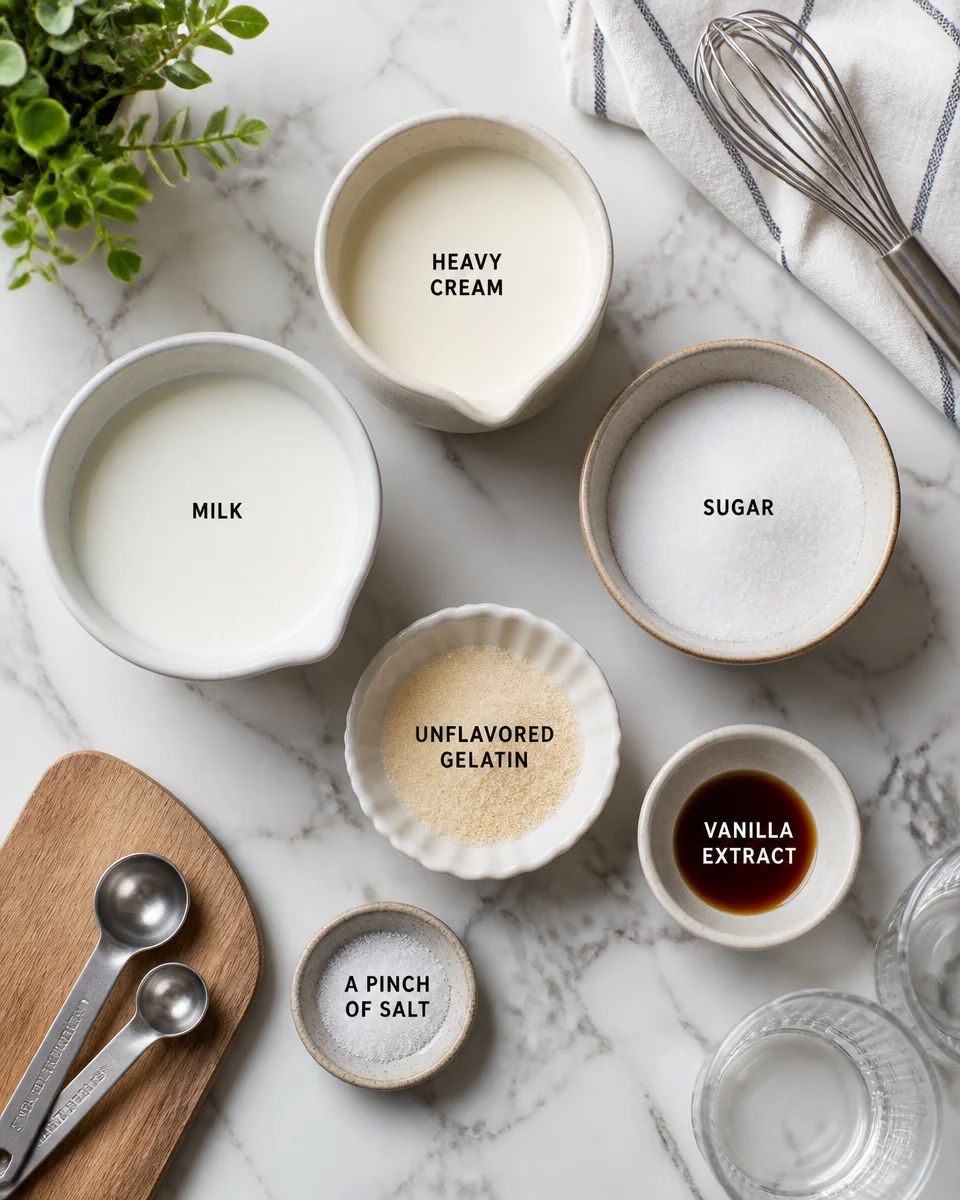 Easy Panna Cotta — Italian Cream Jello Dessert