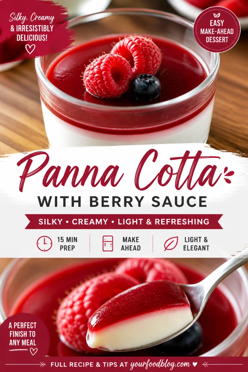 Easy Panna Cotta — Italian Cream Jello Dessert