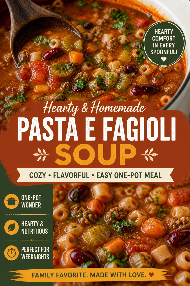 Easy Pasta Fagioli Soup — Olive Garden Copycat Recipe