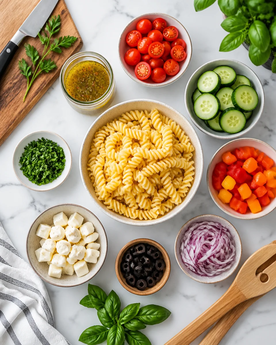 Easy Pasta Salad with Italian Dressing — Cold Summer Pasta