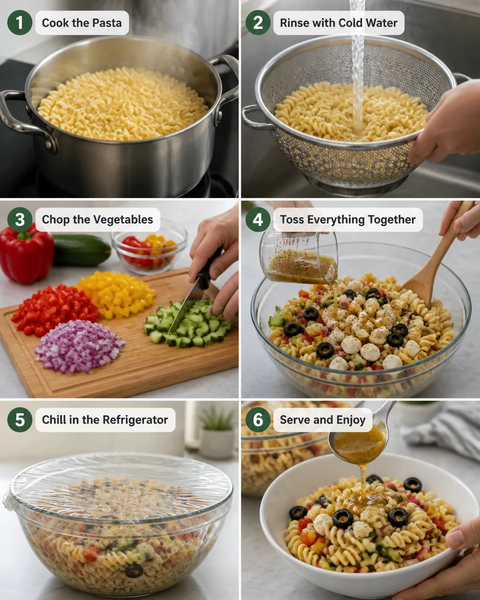 Easy Pasta Salad with Italian Dressing — Cold Summer Pasta