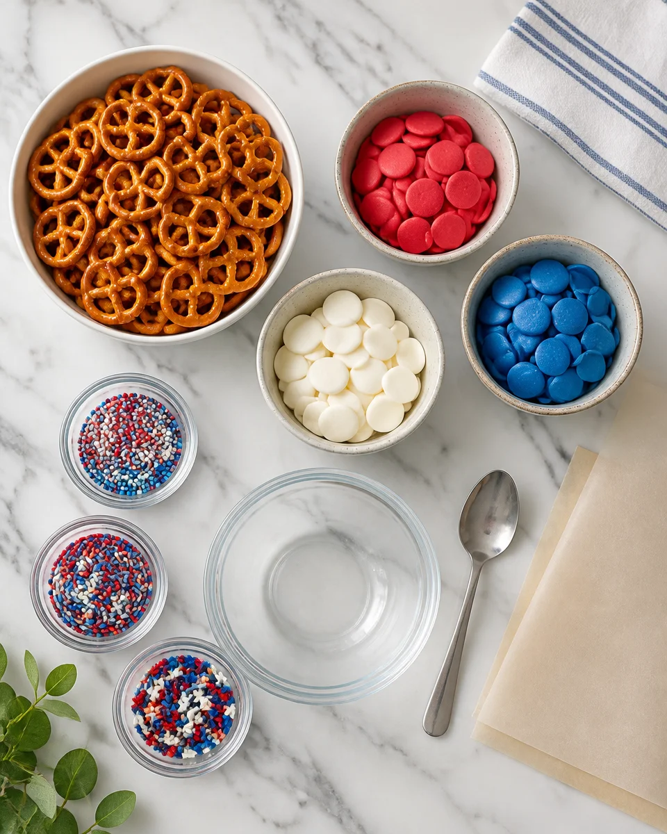 Easy Patriotic Pretzel Bites — 4th of July Snack