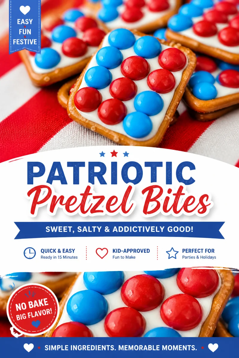 Easy Patriotic Pretzel Bites — 4th of July Snack