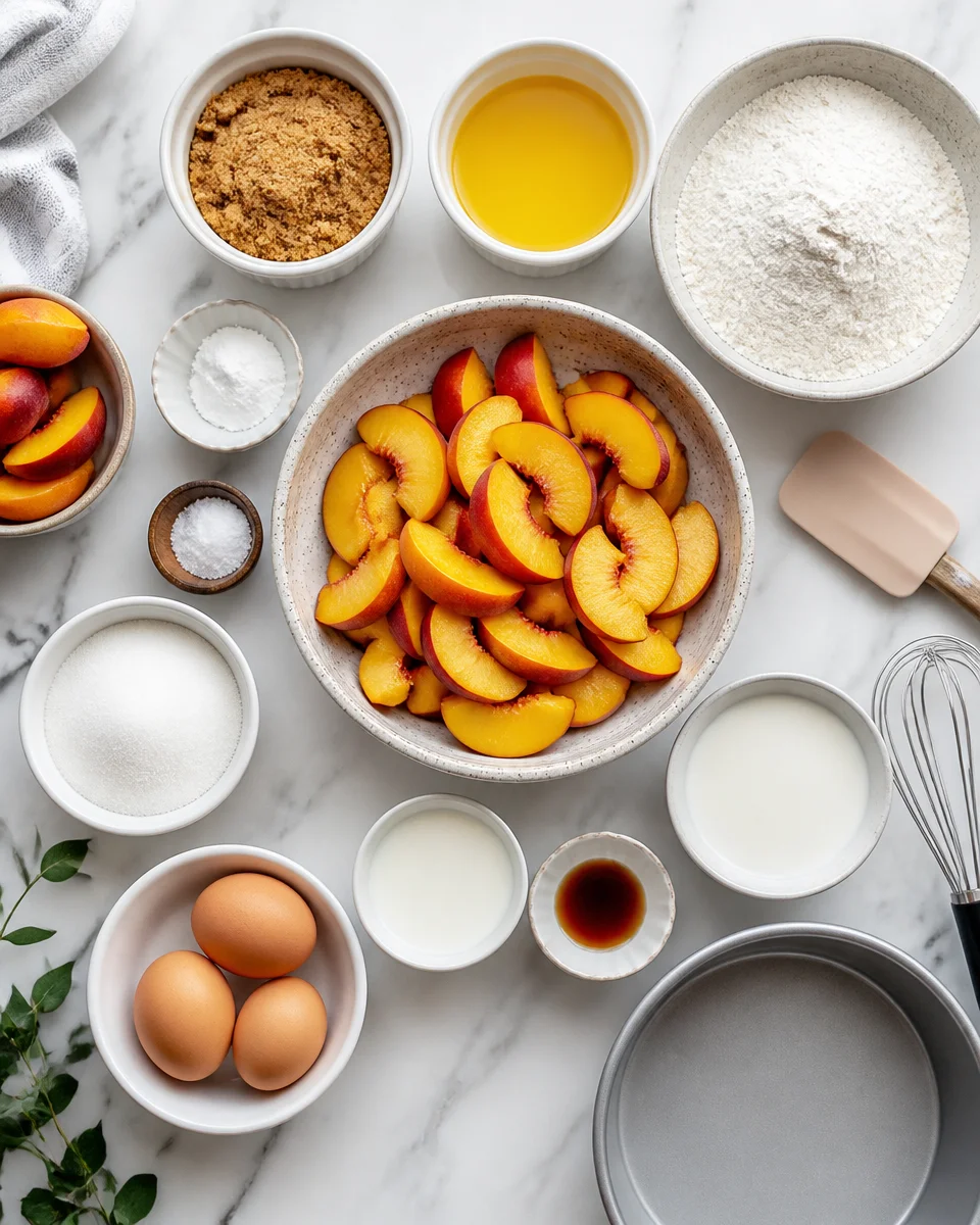 Easy Peach Upside Down Cake — Summer Skillet