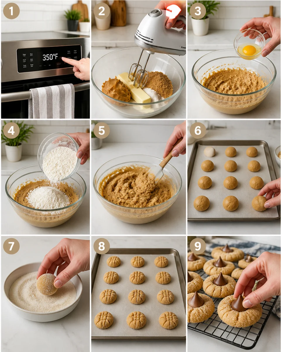 Easy Peanut Butter Blossoms — Classic Christmas Cookie