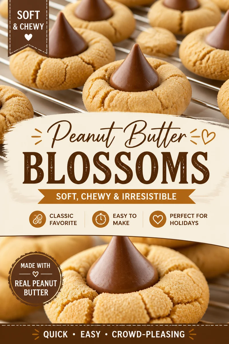 Easy Peanut Butter Blossoms — Classic Christmas Cookie
