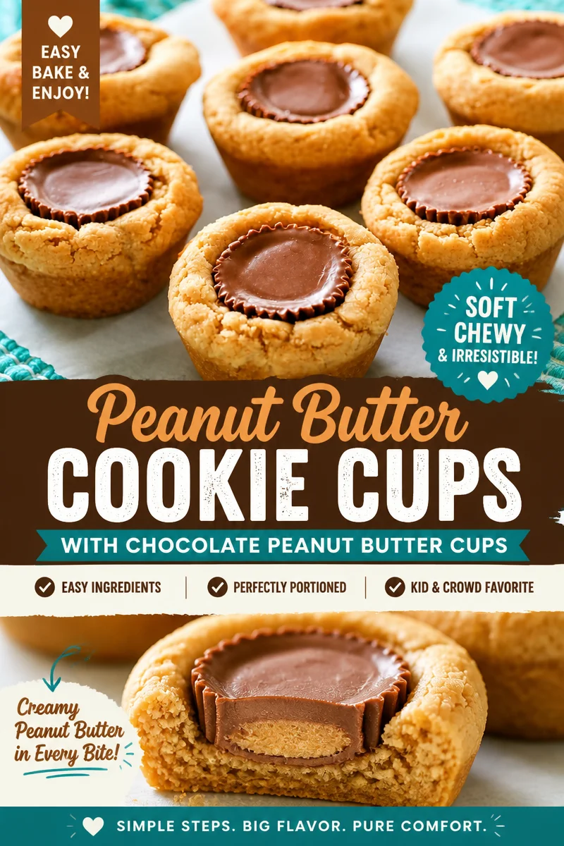 Easy Peanut Butter Cup Cookies — Reeses Stuffed