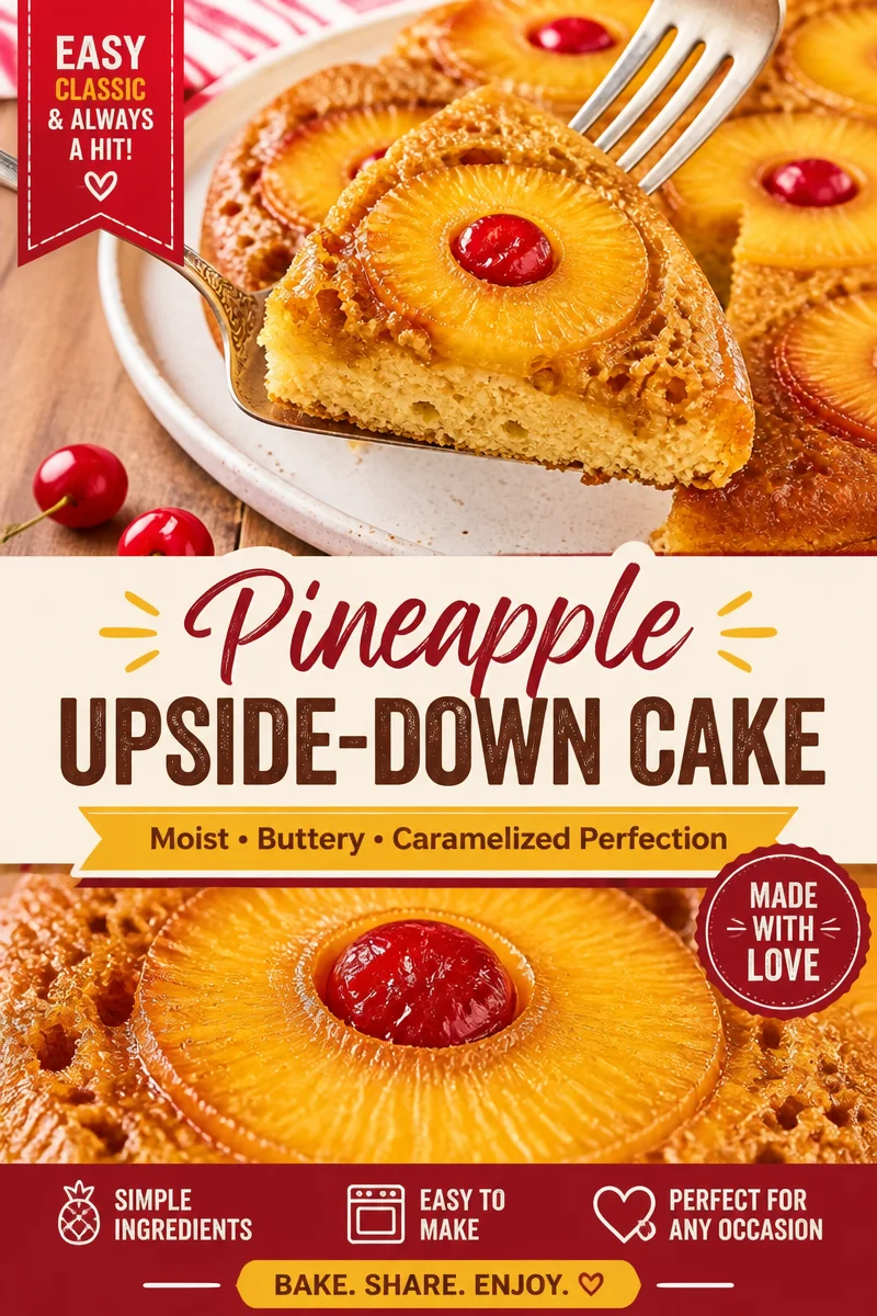 Easy Pineapple Upside Down Cake — Classic Southern Recipe