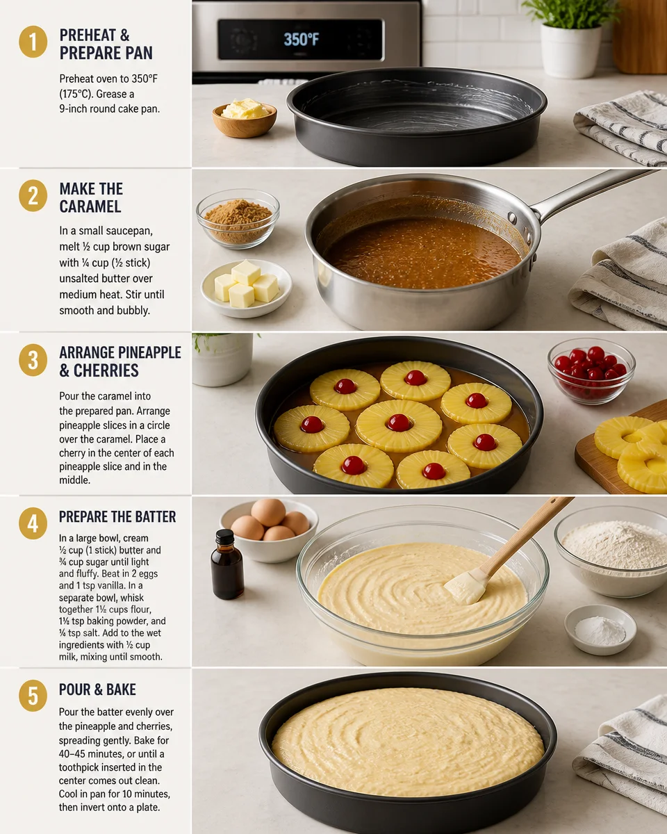 Easy Pineapple Upside Down Cake — Classic Southern Recipe