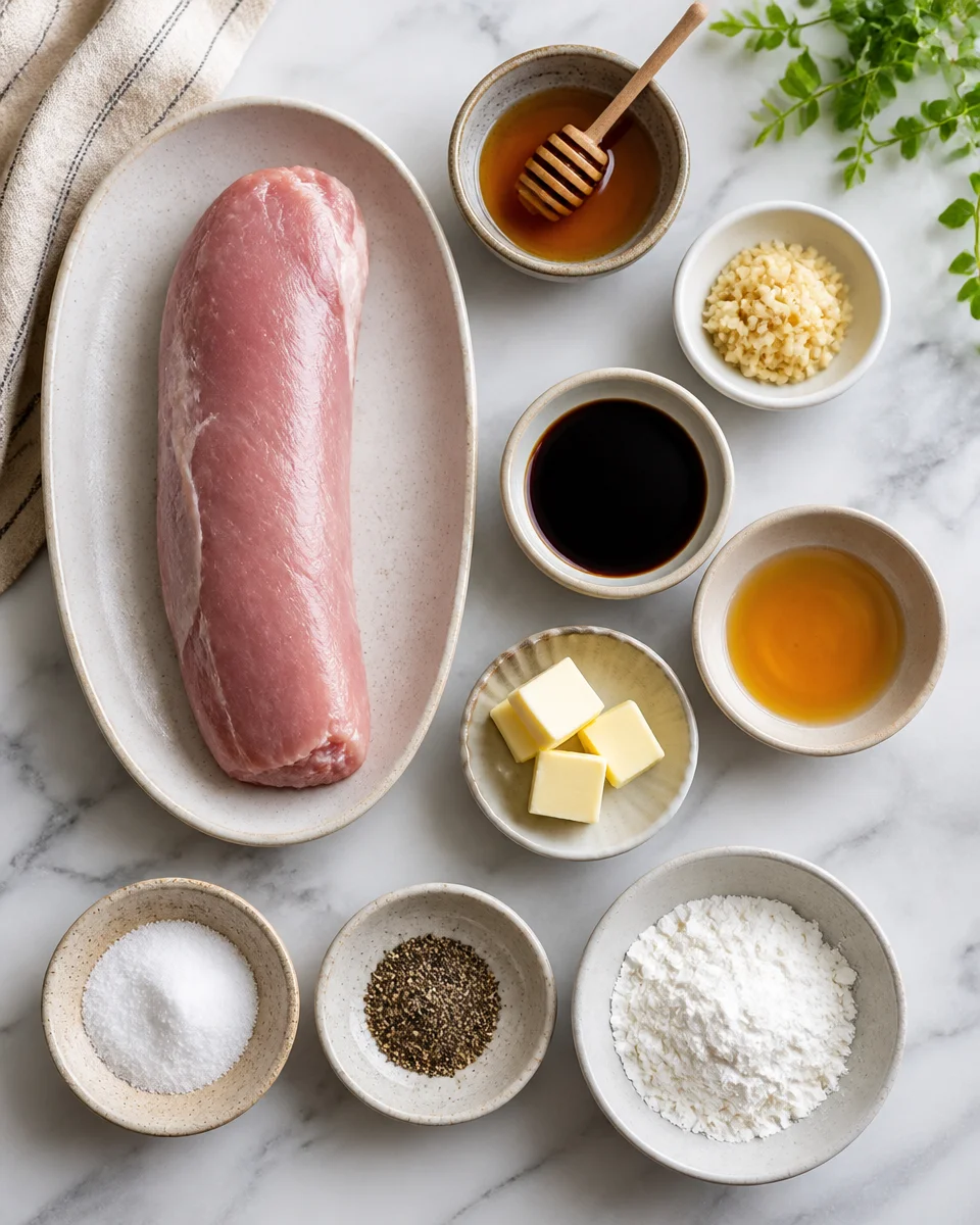 Easy Pork Tenderloin with Honey Garlic Glaze — Oven Baked