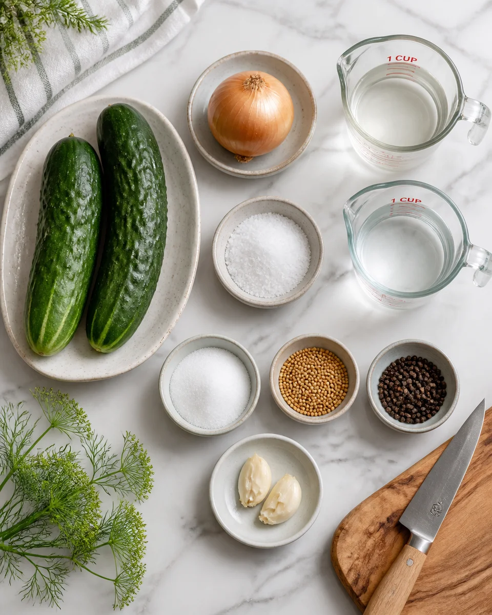 Easy Refrigerator Pickles — Quick No Canning Cucumber Recipe