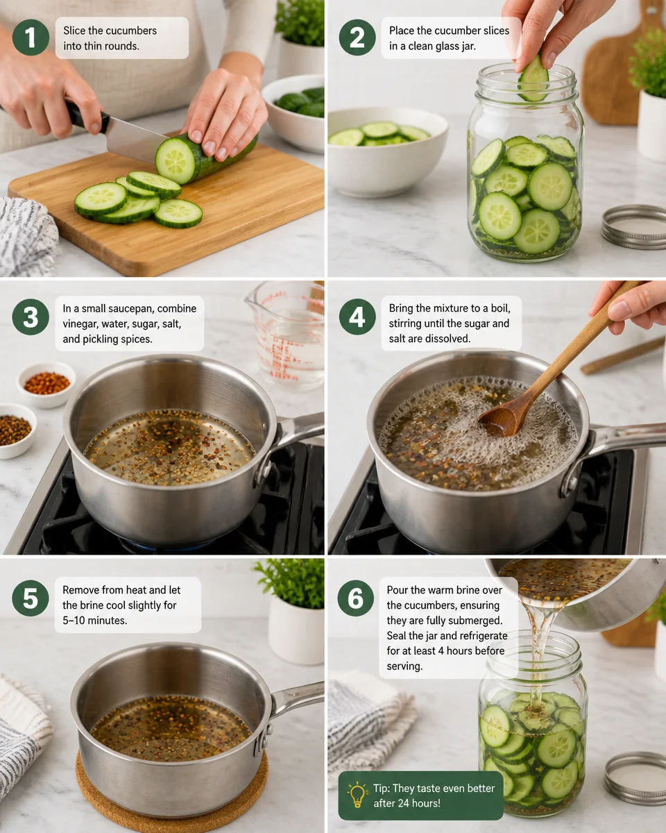 Easy Refrigerator Pickles — Quick No Canning Cucumber Recipe