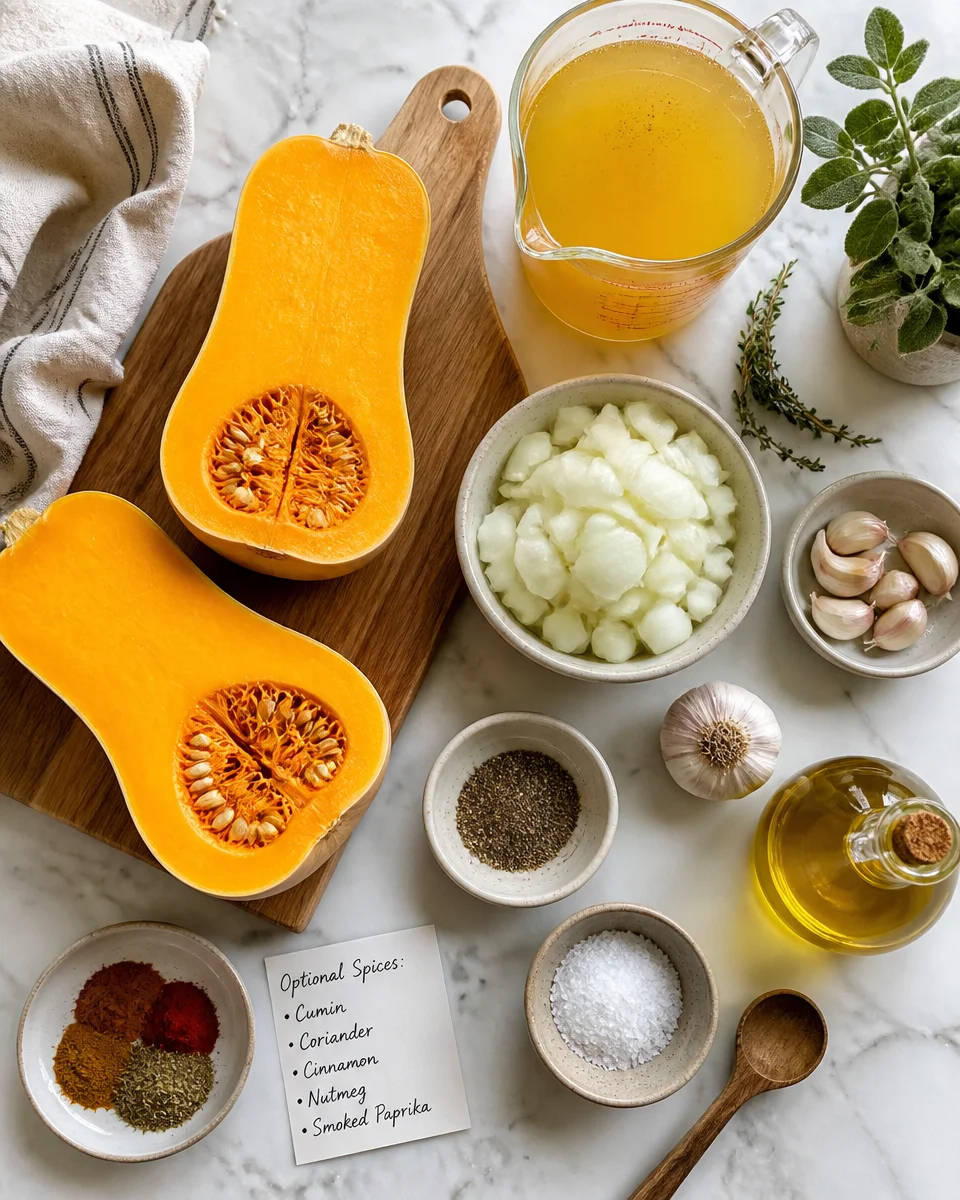 Easy Roasted Butternut Squash Soup — Creamy Blender
