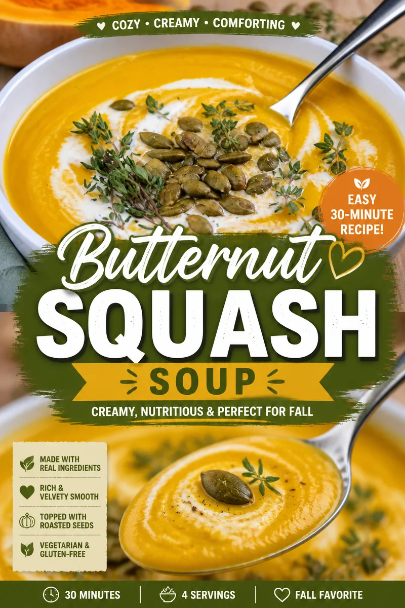 Easy Roasted Butternut Squash Soup — Creamy Blender