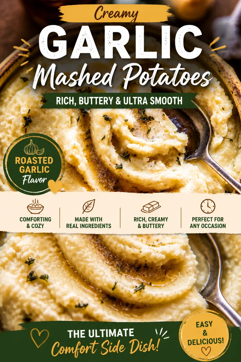 Easy Roasted Garlic Mashed Potatoes — Creamy Whipped