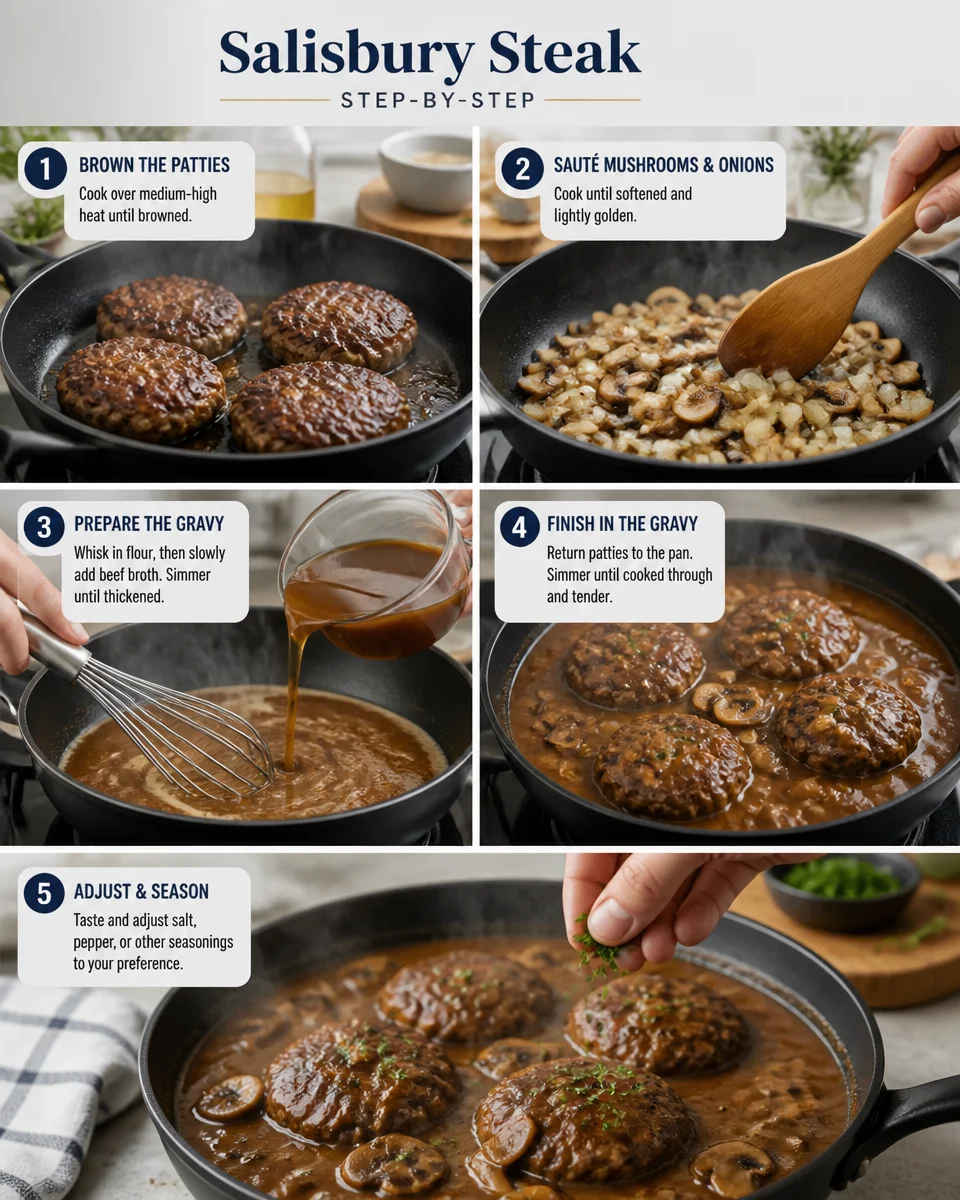 Easy Salisbury Steak with Mushroom Gravy — Classic Homemade
