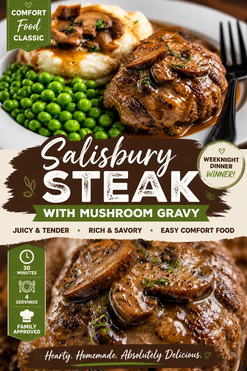 Easy Salisbury Steak with Mushroom Gravy — Classic Homemade