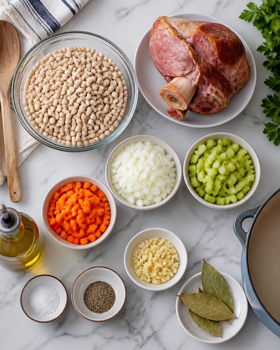 Easy Senate Bean Soup — Classic White Bean Ham