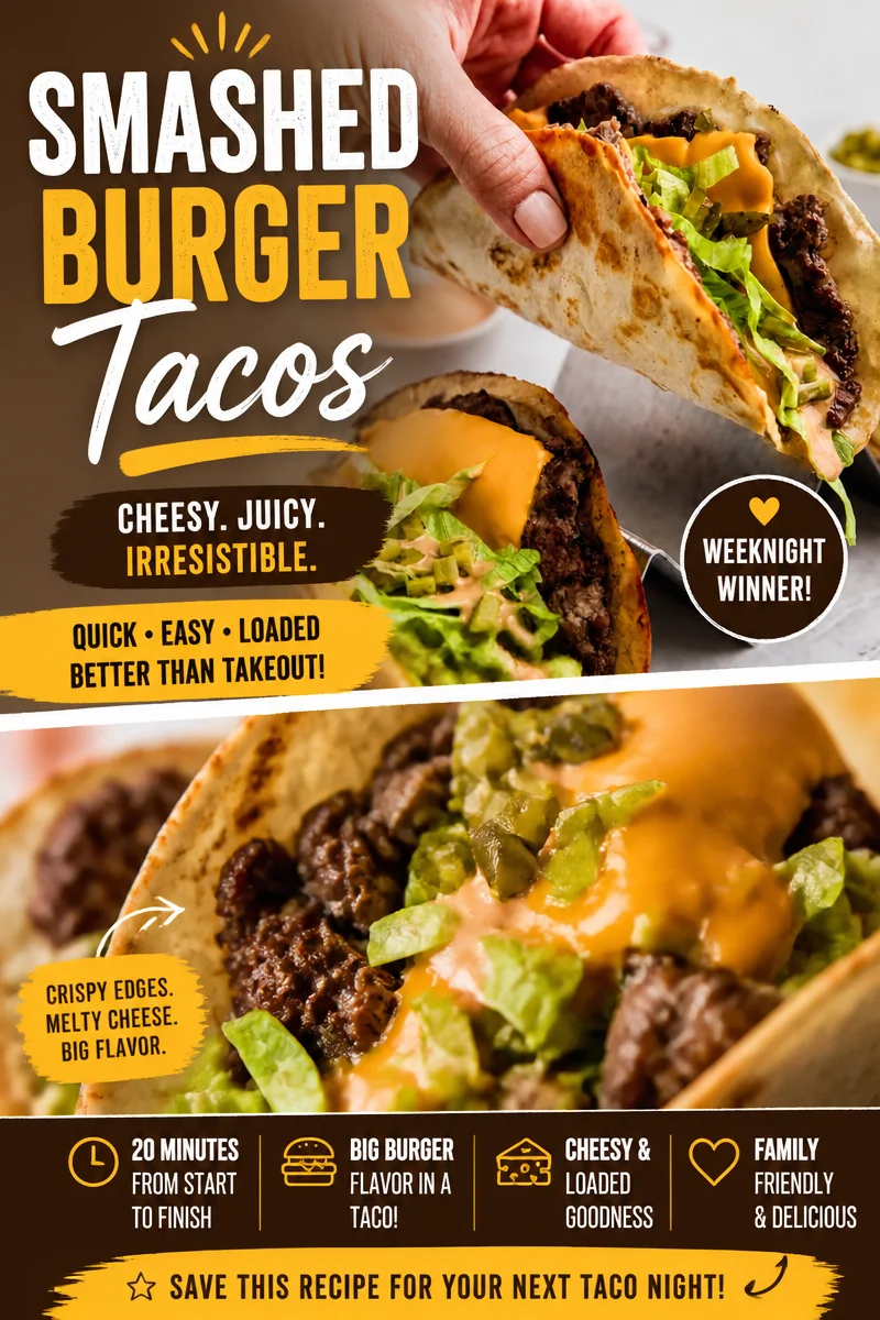 Easy Smash Burger Tacos