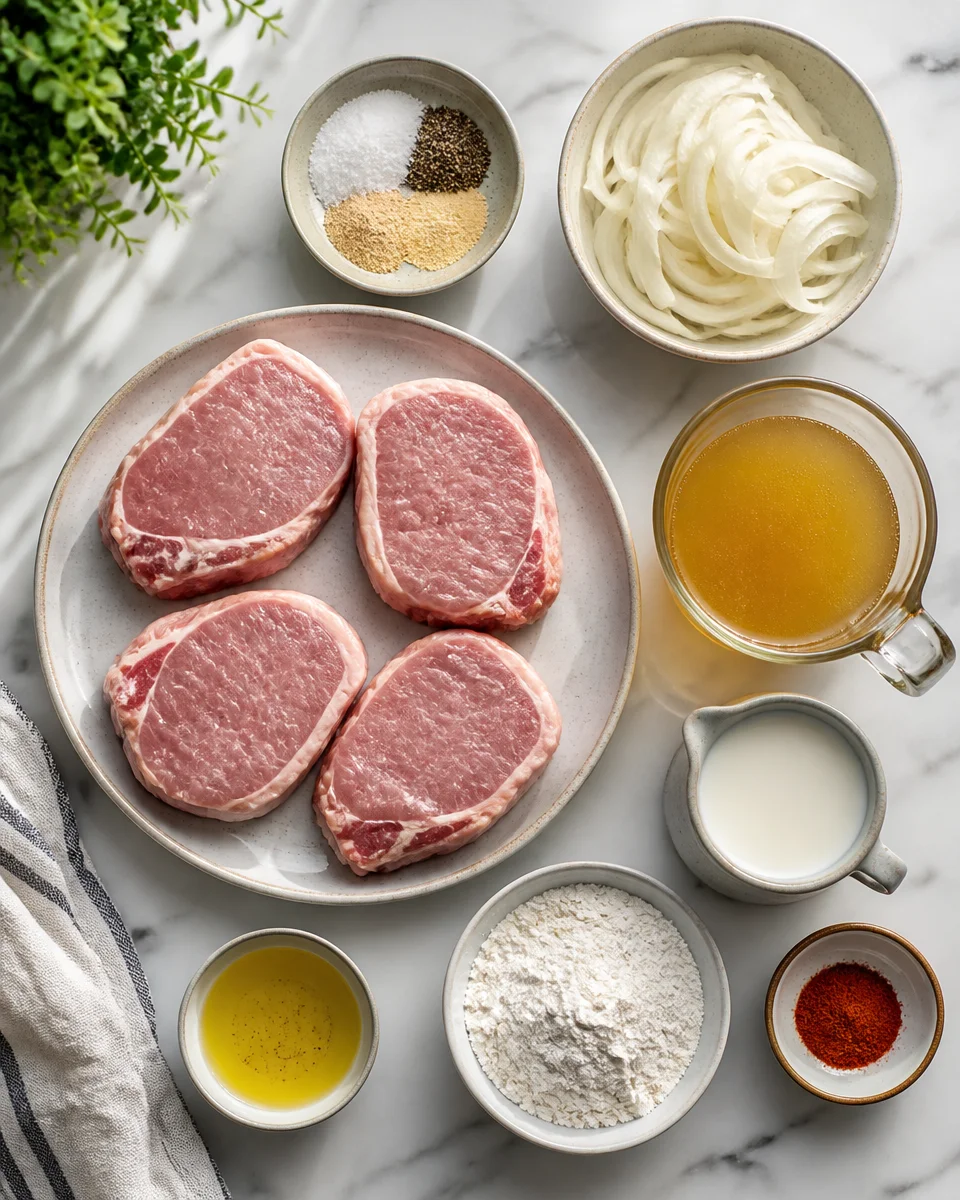Easy Smothered Pork Chops — Southern Gravy Skillet