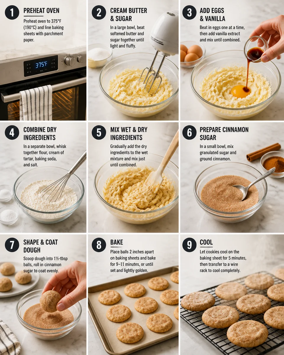 Easy Snickerdoodle Cookies — Soft Chewy Cinnamon