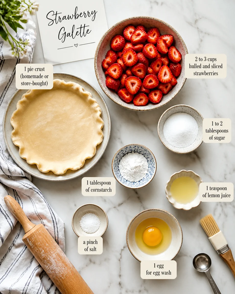 Easy Strawberry Galette — Rustic Free Form Tart