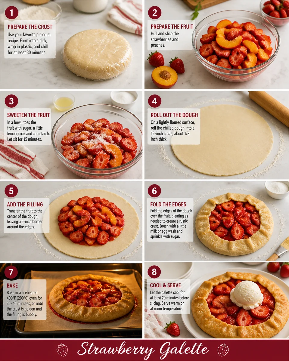 Easy Strawberry Galette — Rustic Free Form Tart