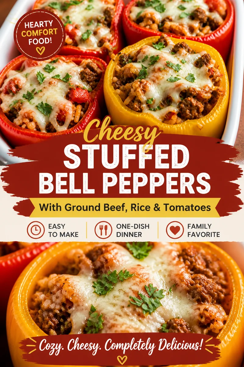 Easy Stuffed Bell Peppers with Ground Beef — Classic Recipe