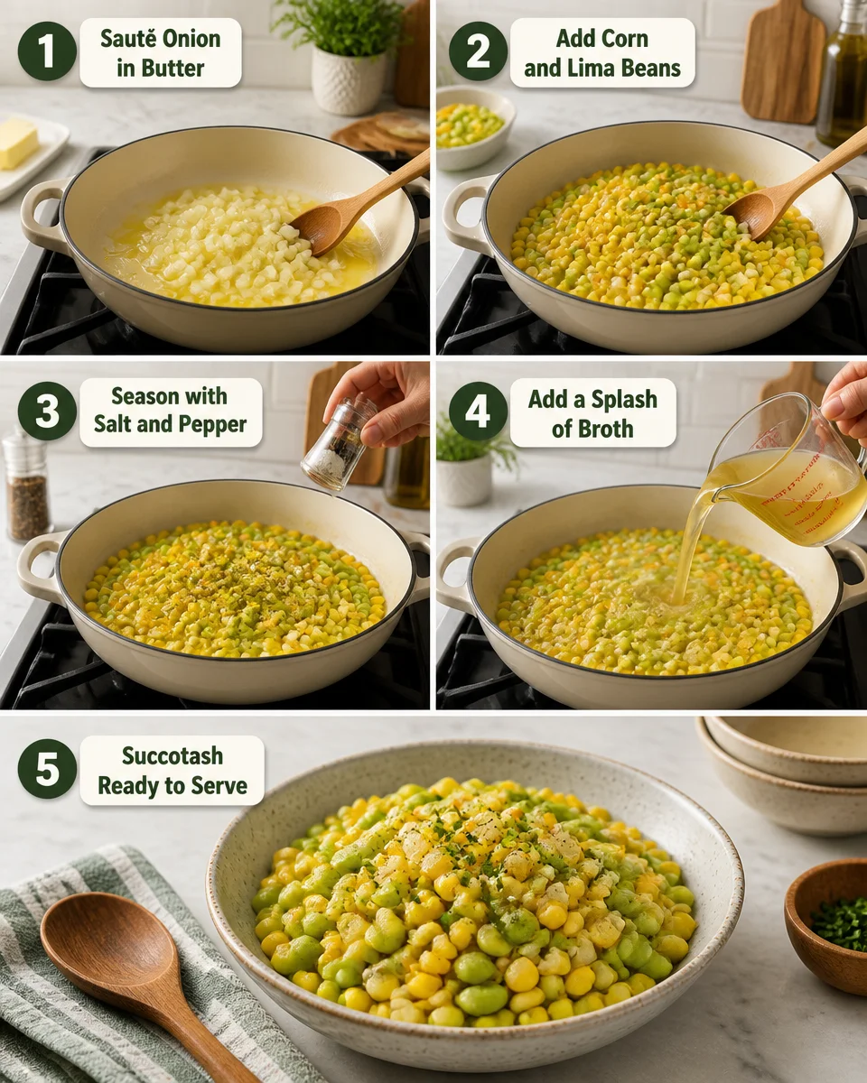 Easy Succotash — Southern Corn and Lima Bean
