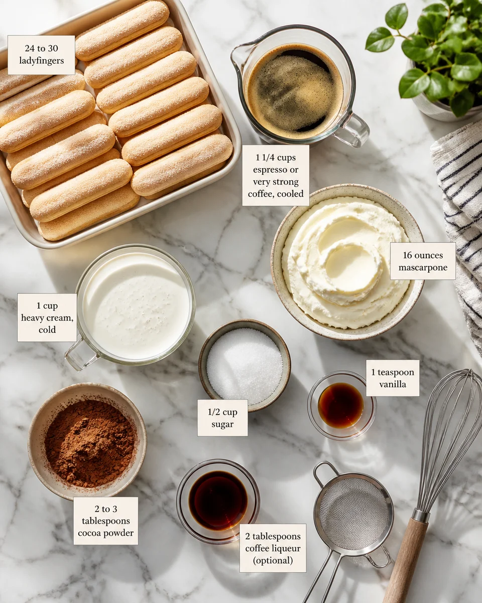 Easy Tiramisu — No Bake Italian Espresso Dessert