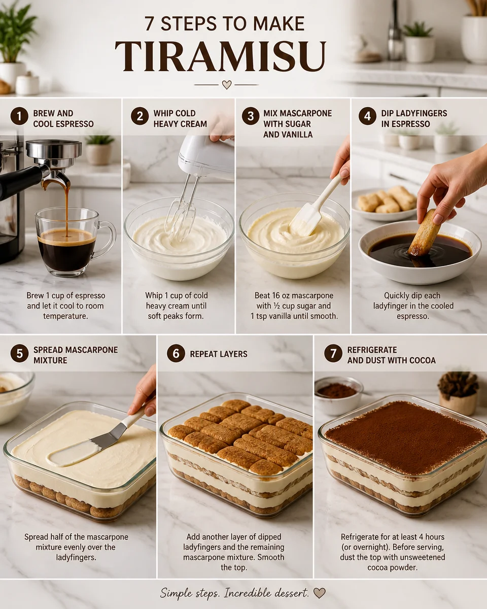 Easy Tiramisu — No Bake Italian Espresso Dessert