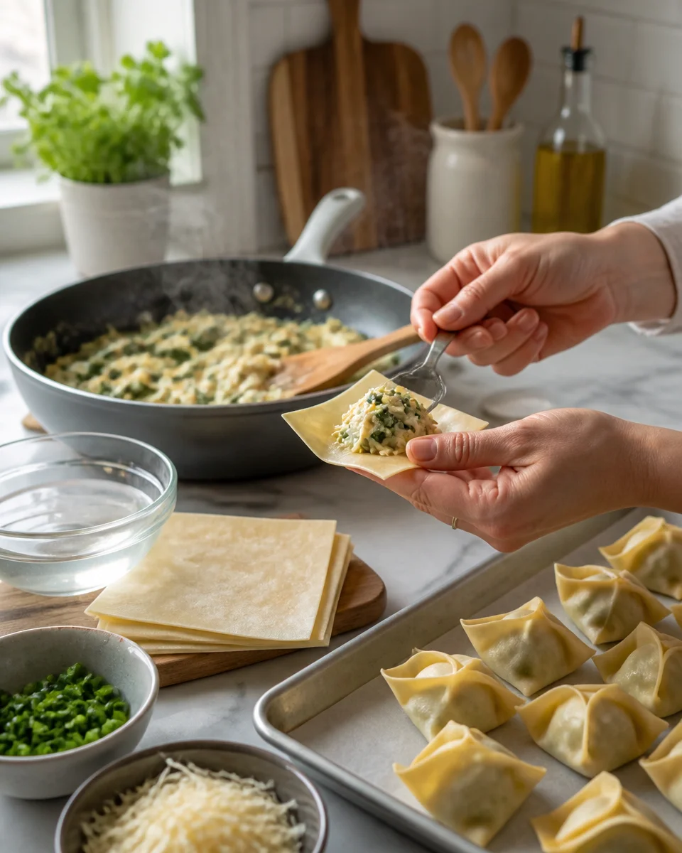 Easy Wonton Cups — Mini Party Appetizer