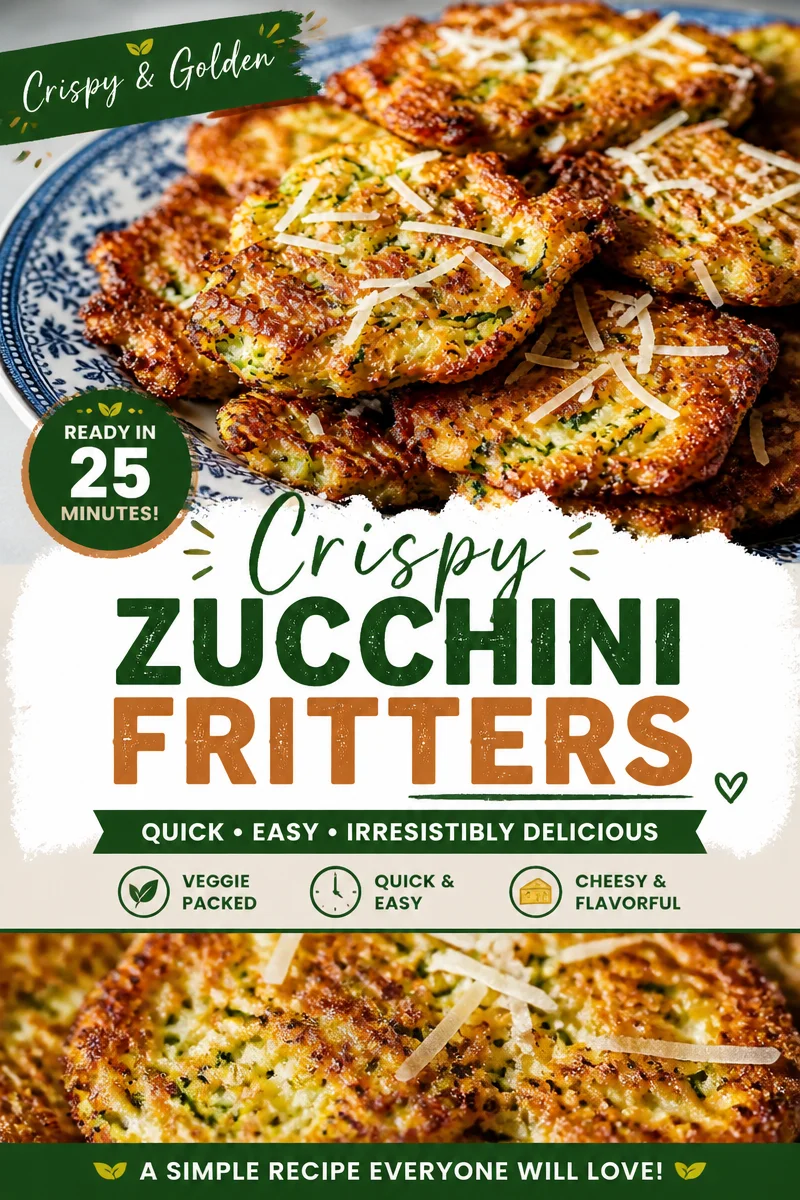 Easy Zucchini Fritters — Crispy Pan Fried Recipe