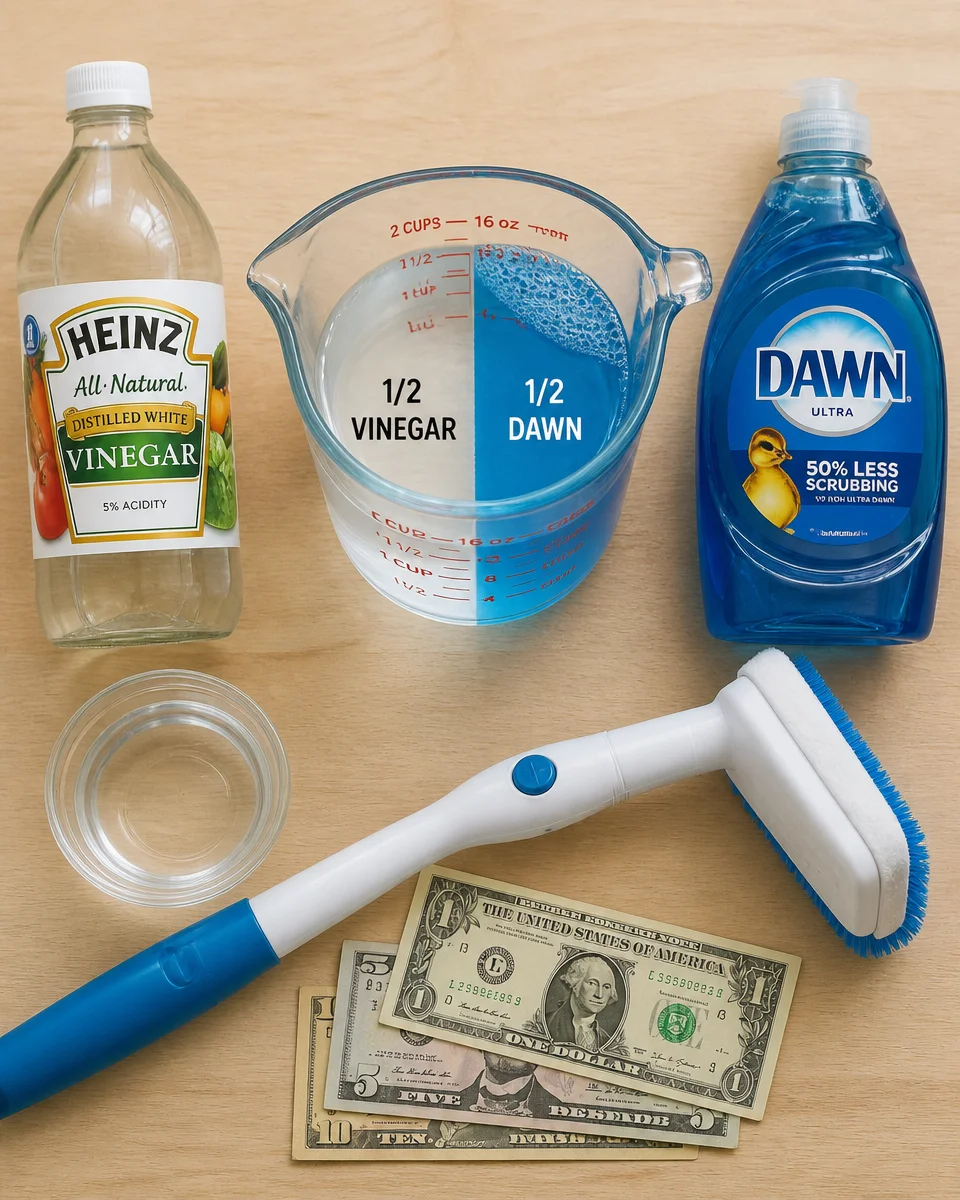 How A Simple Vinegar And Dawn Mix Keeps Your Tub And Shower Spotless