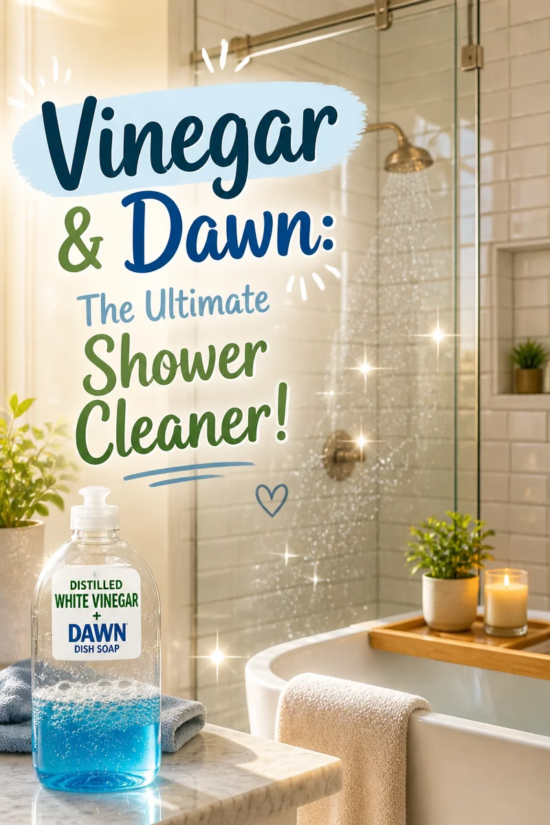 How A Simple Vinegar And Dawn Mix Keeps Your Tub And Shower Spotless