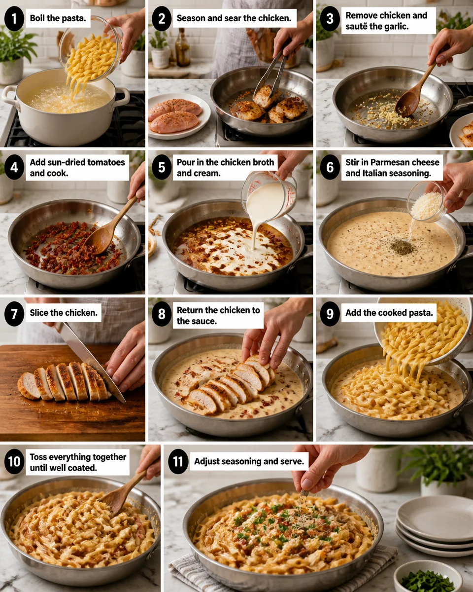 Marry Me Chicken Pasta