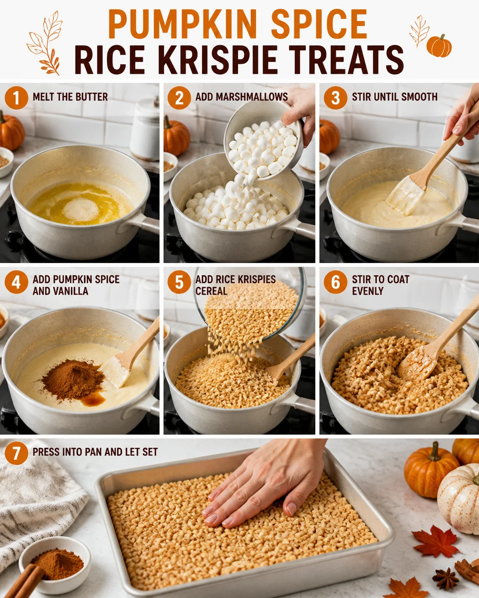 Pumpkin Spice Rice Krispie Treats