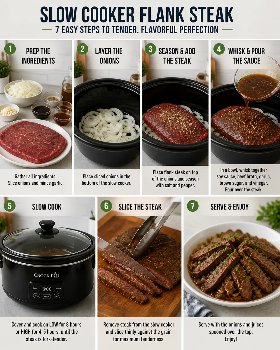 Slow Cooker Flank Steak