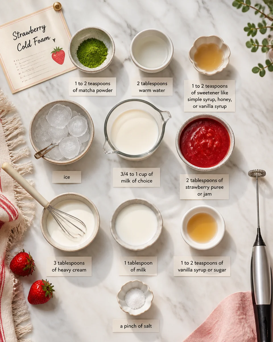 Strawberry Cold Foam Recipe — Starbucks Copycat