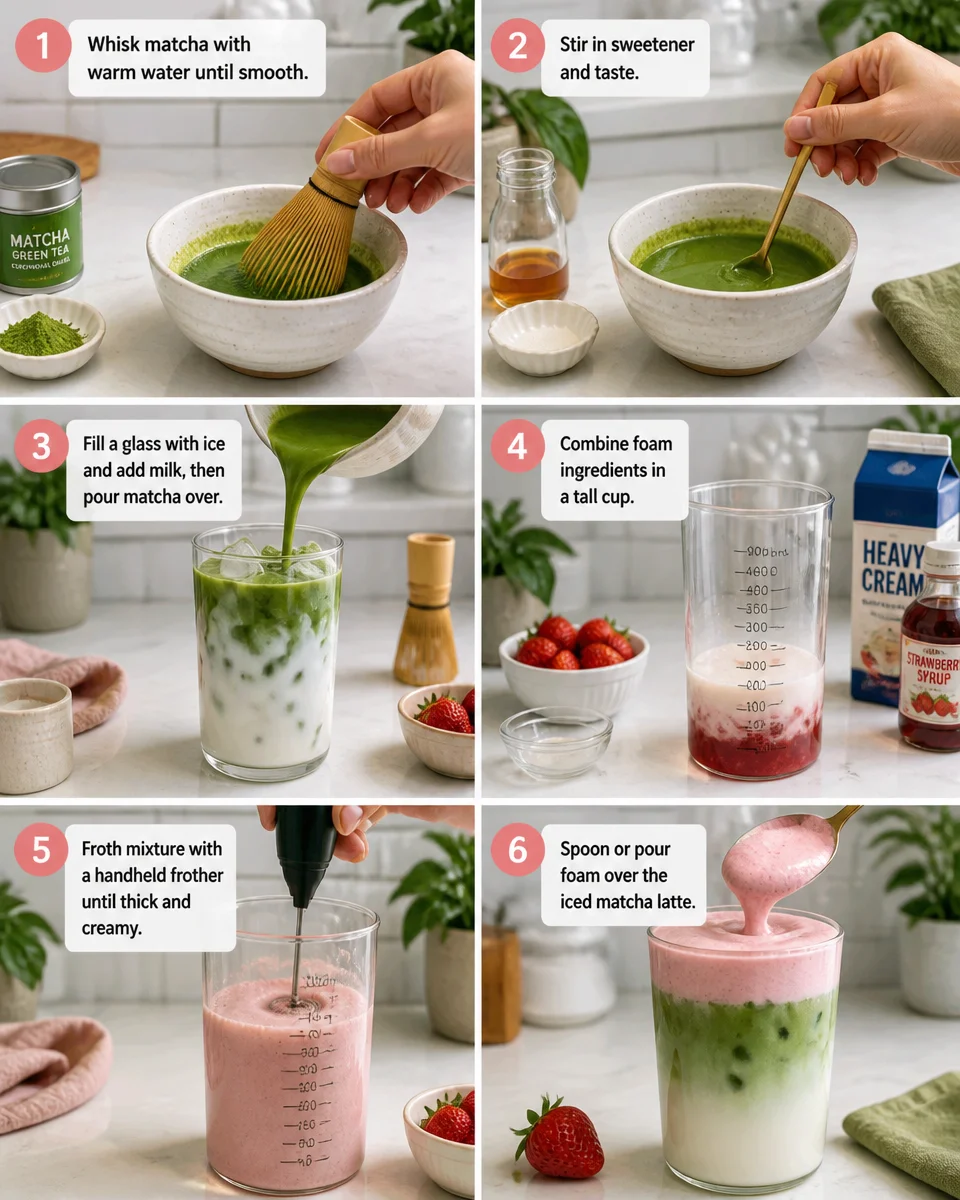 Strawberry Cold Foam Recipe — Starbucks Copycat
