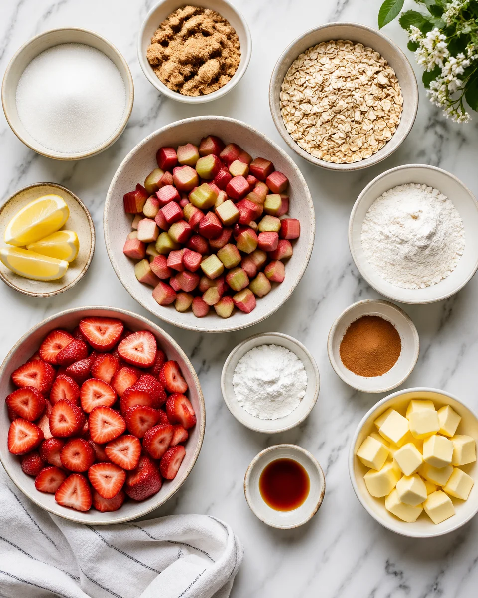 strawberry rhubarb crisp