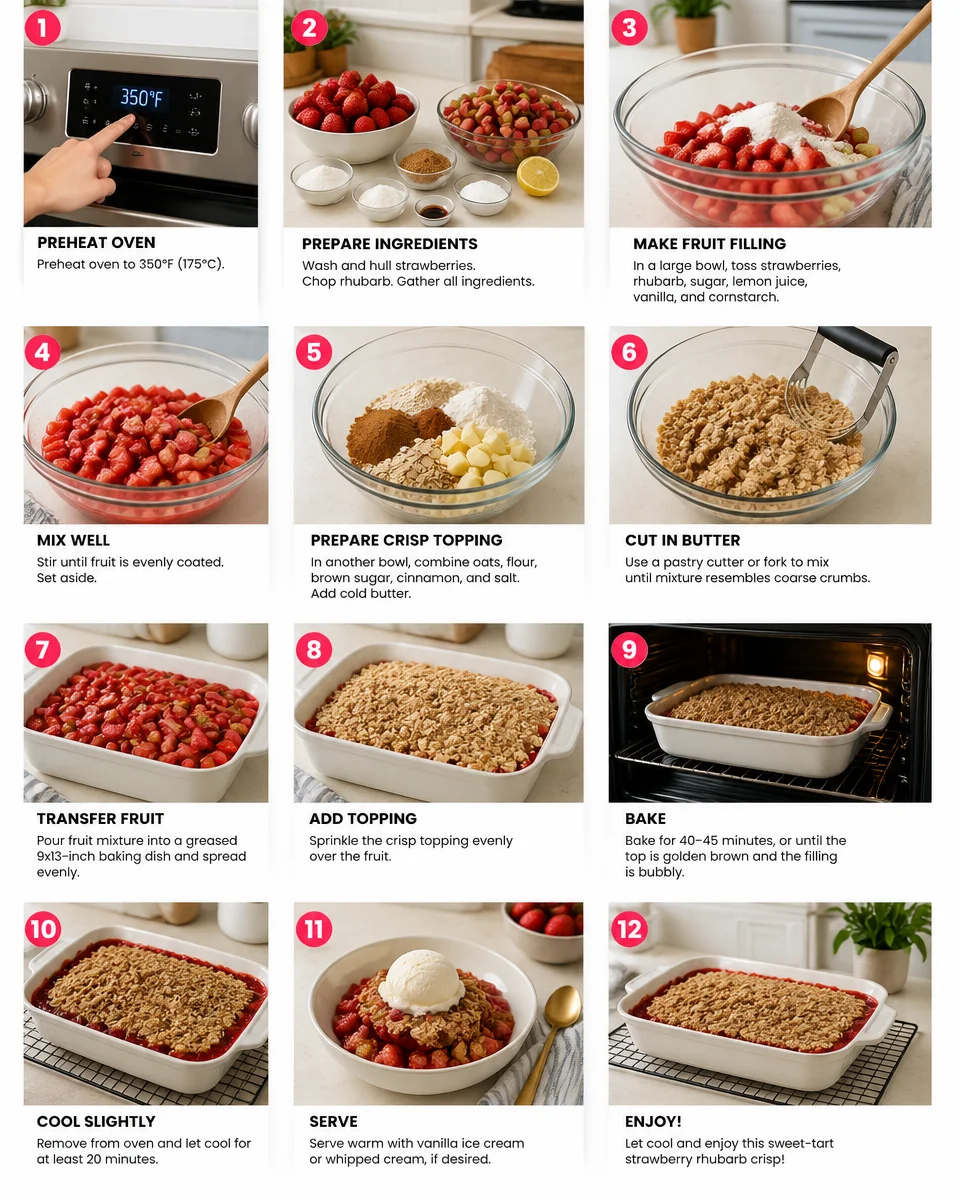 strawberry rhubarb crisp